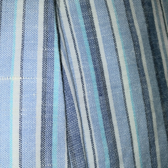 Crazy Horse linen blend striped beachy boho size 10P pants - Picture 4 of 6